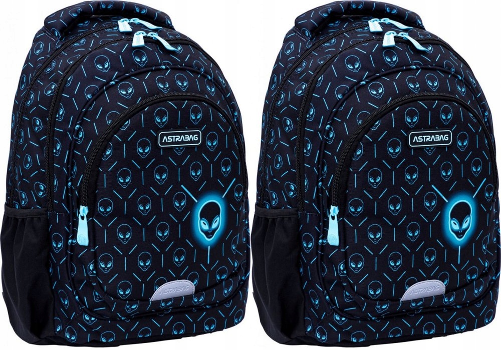 Detský batoh Astra Astrabag Neon UFO AB330, trojkomorový, 20l